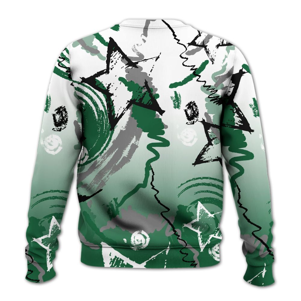 Sweatshirt To Match High Gorge Green 1s - Grind Shine Later Drip All Over Print