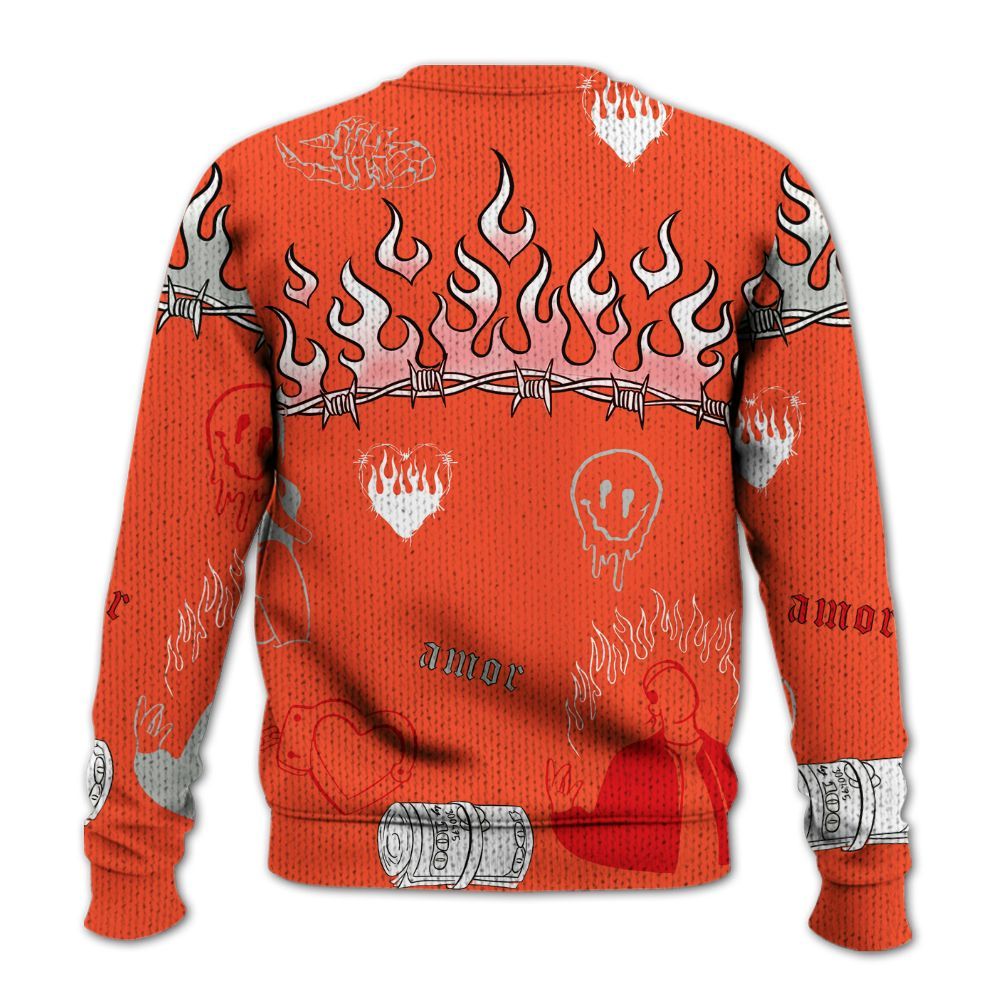 Knitted Sweater To Match Air Max 1 86 Cosmic Clay - Snake Trust No One