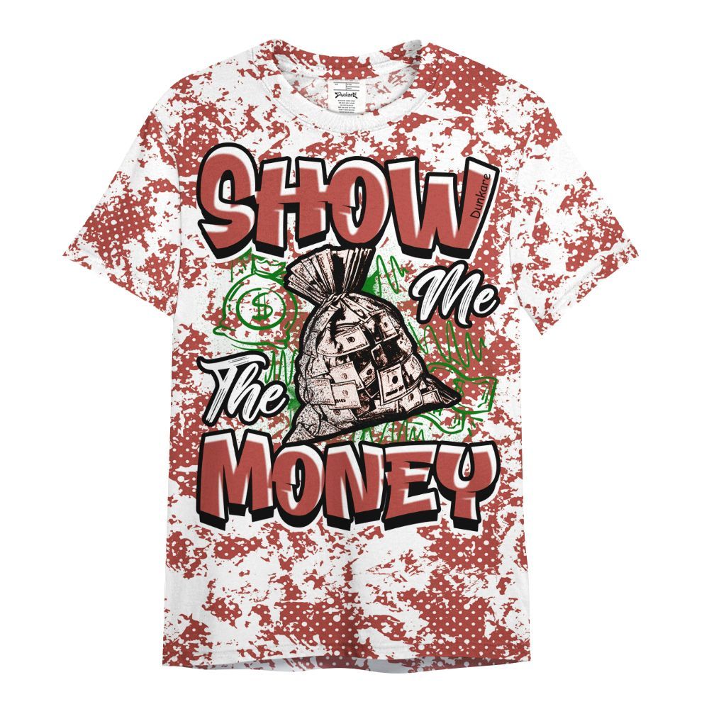 Shirt To Match Dune Red 13s - Show Me The Money Retro All Over Print