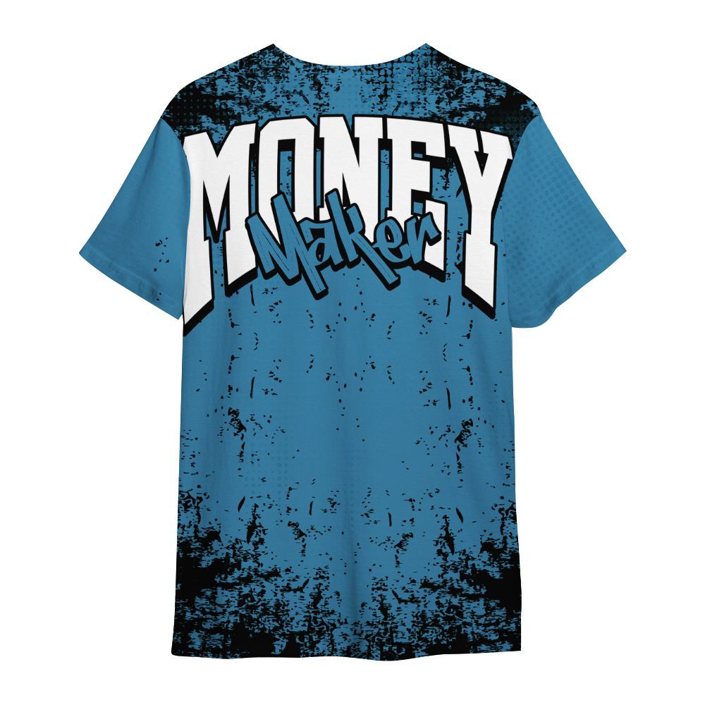 Shirt To Match High OG UNC Reimagined 1s - Move In Silence Money Street Retro All Over Print