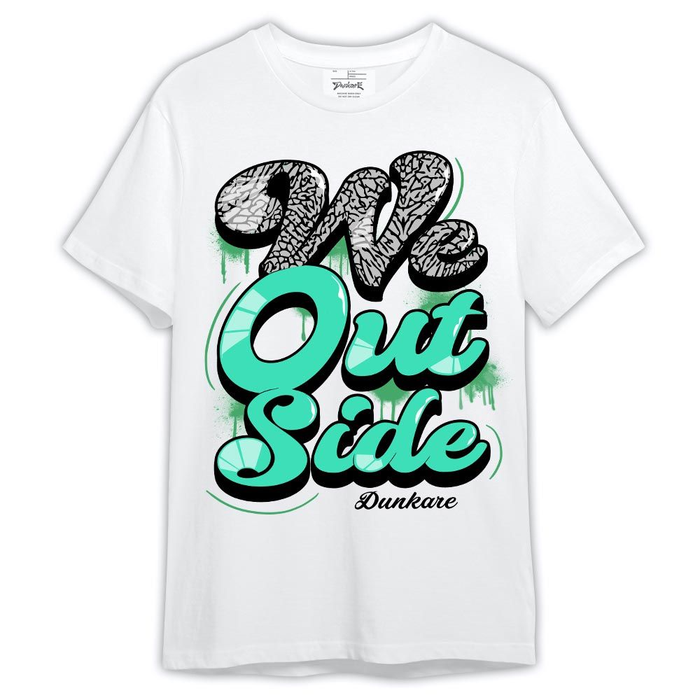 Shirt To Match Black Green Glow 3s - We Outside Shirt Green Glow 3s Outfit