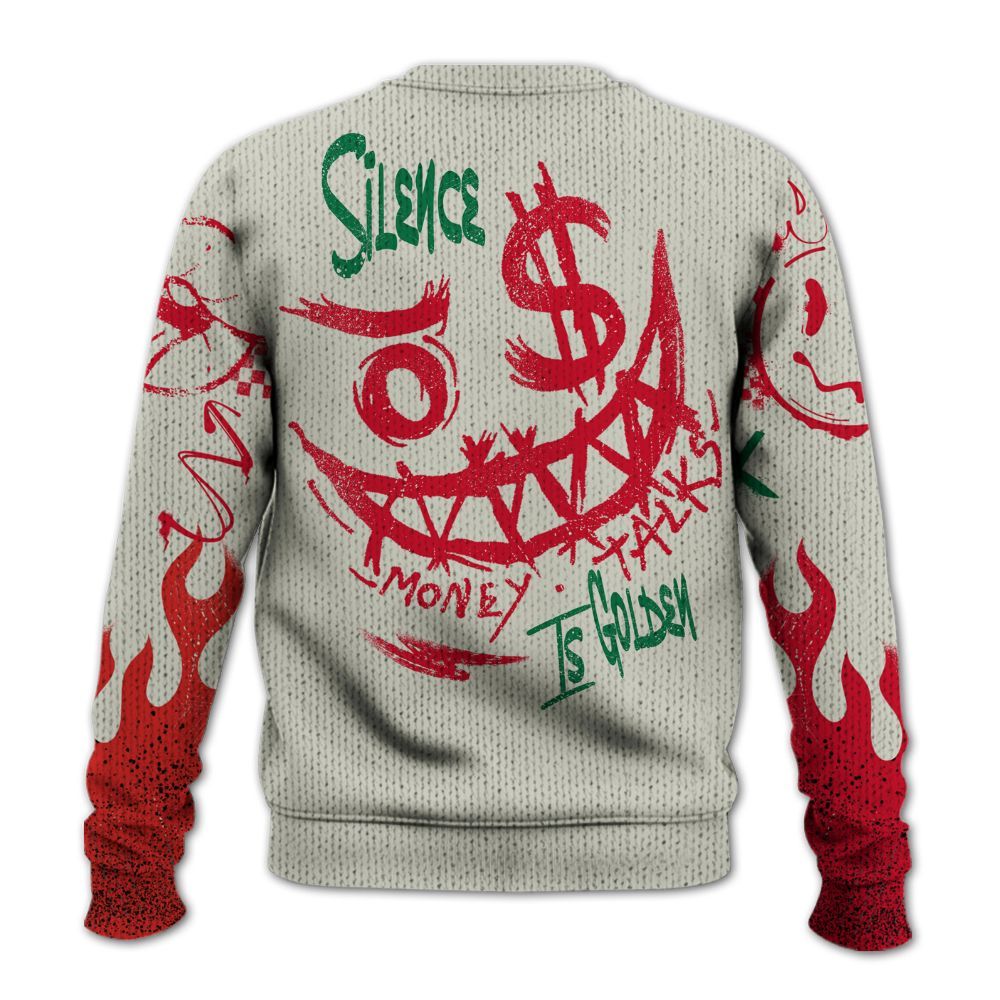 Knitted Sweater To Match El Grito 5s - Mouth Burning Street Style