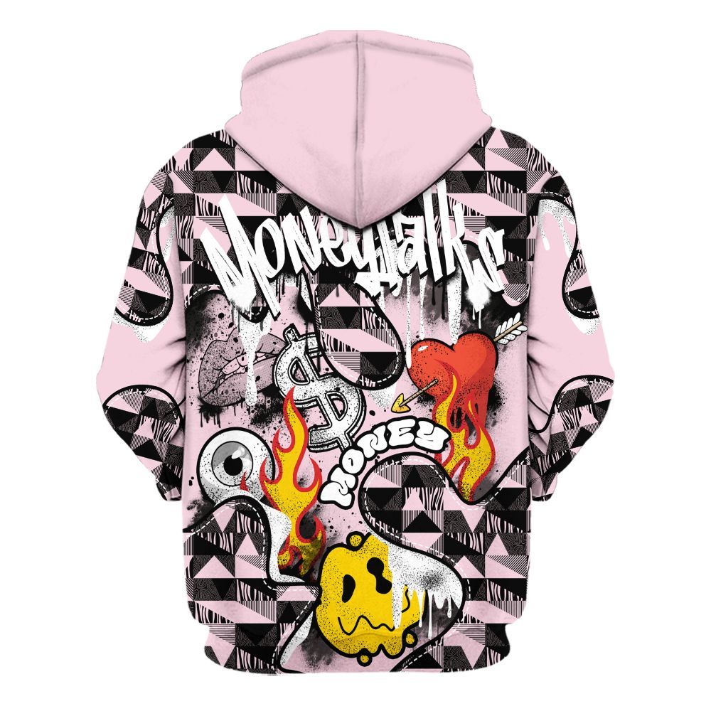 Hoodie To Match Orchid 4s - 23 Smile Burning Heart All Over Print