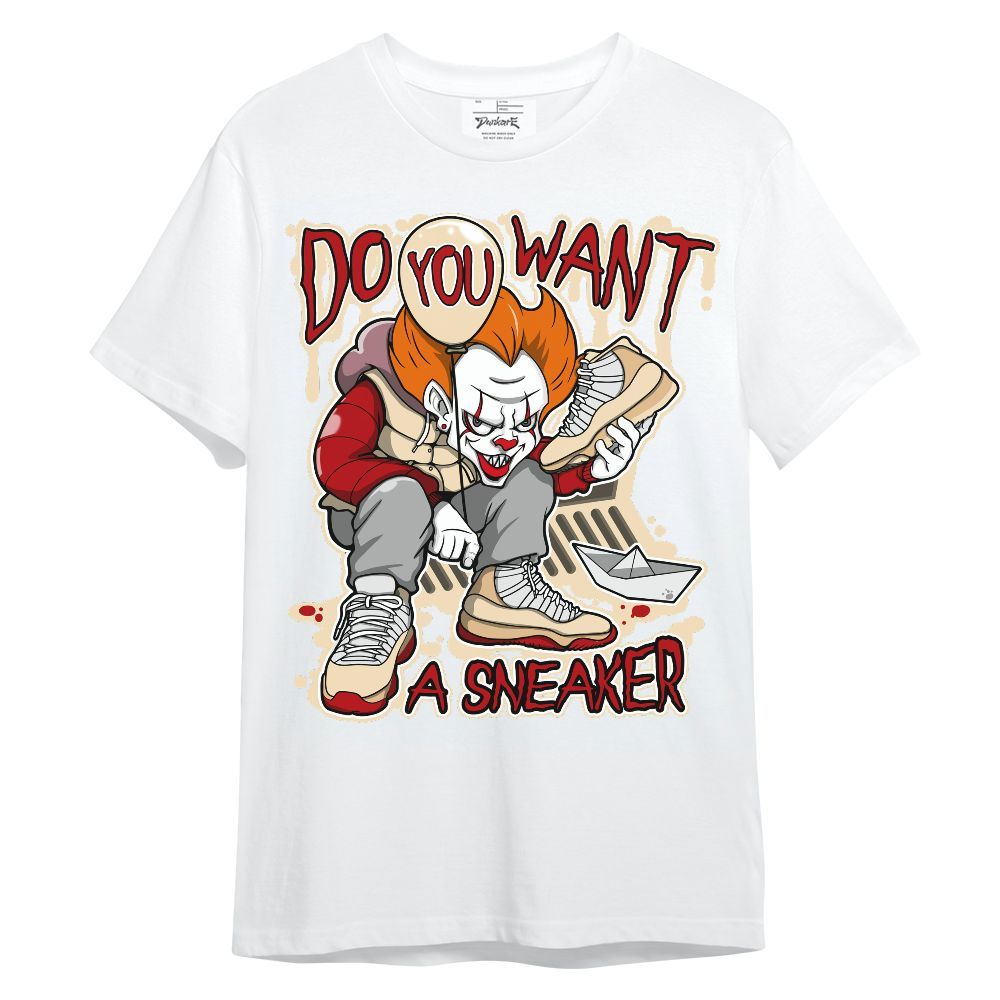 Shirt To Match Dunk Low Strawberry Waffle - Clown Scary Sneakers Halloween Graphic Unisex Shirt