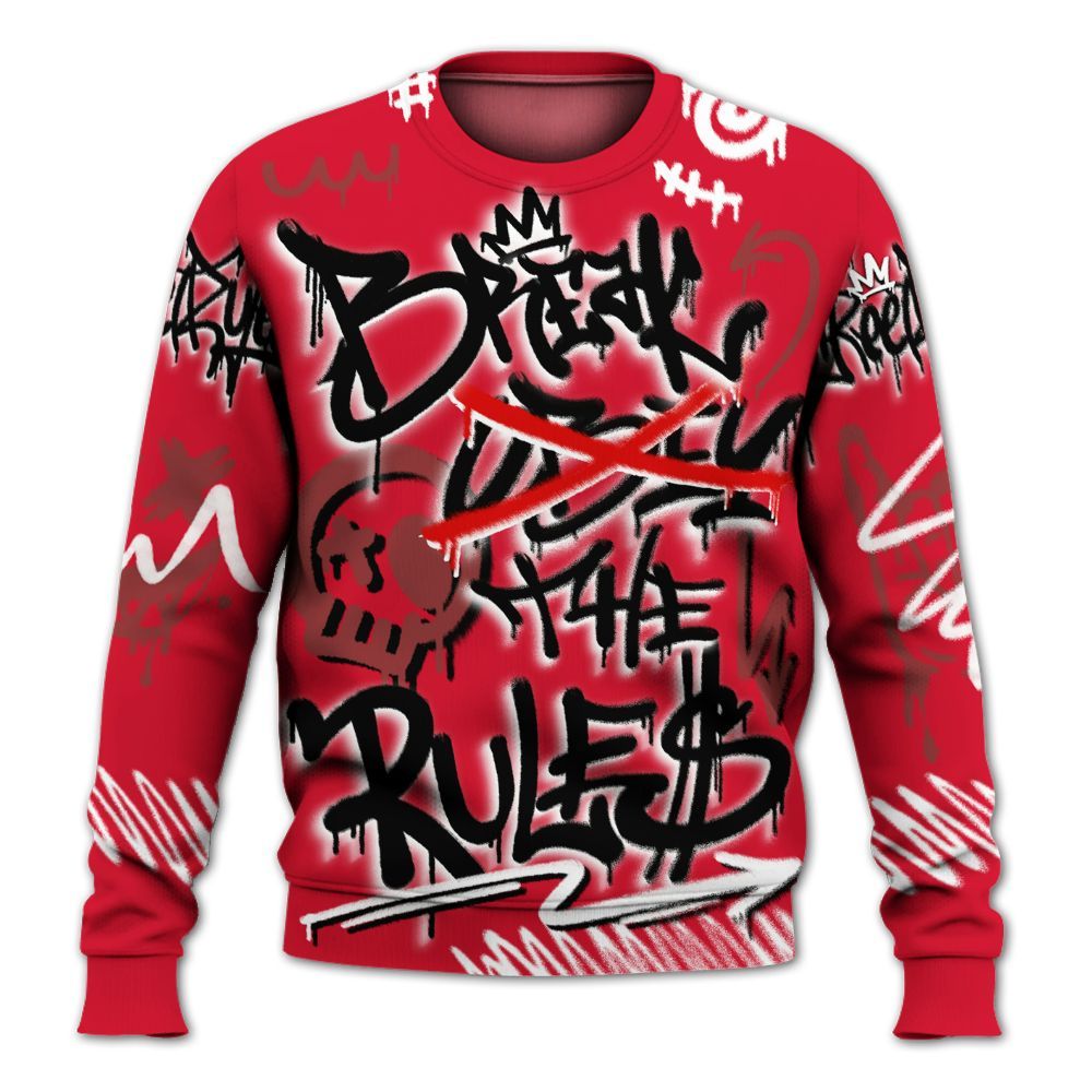 Sweatshirt To Match Air Max Sunder Gore Tex Fire Red - Break Rules Streetwear All Over Print