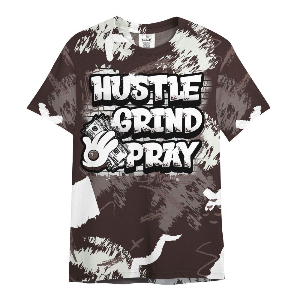 Shirt To Match AMM Violet Ore 5s - Hustle Grind Pray All Over Print