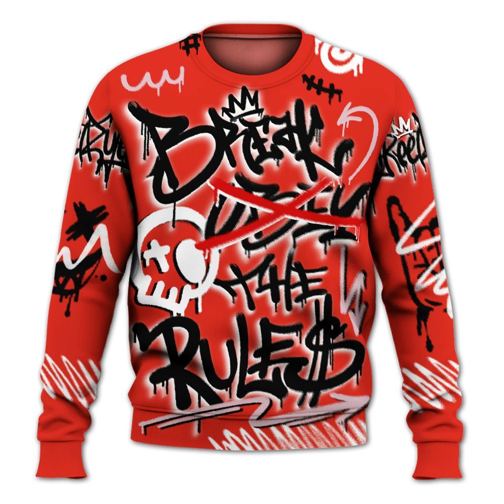 Sweatshirt To Match Air Force 1 Low GS Valentine's Day - Break Rules Streetwear All Over Print