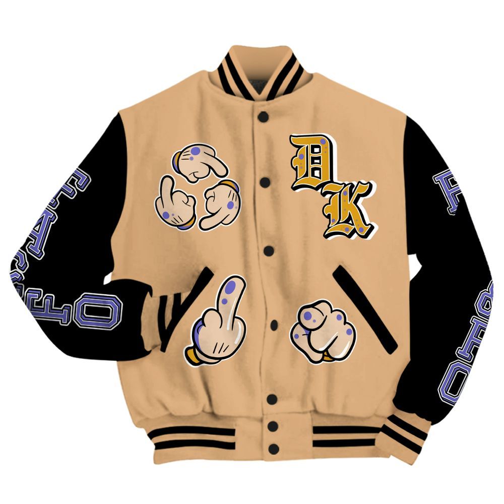 Varsity Jacket To Match SE Afrobeats 7s - F Around Find Out Graphic All Over Print
