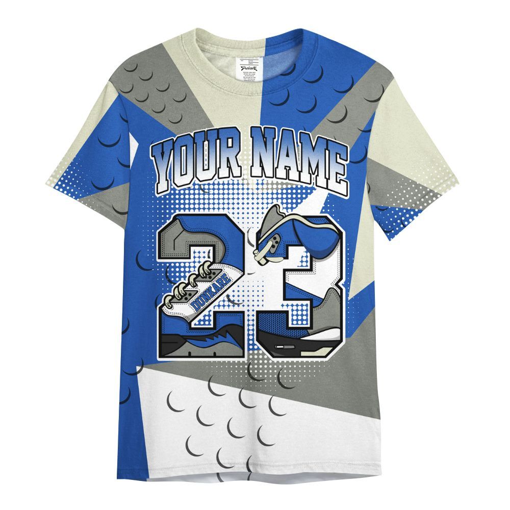 Shirt To Match Lucky Shorts 3s - Poly Custom Name Number 23 5s All Over Print