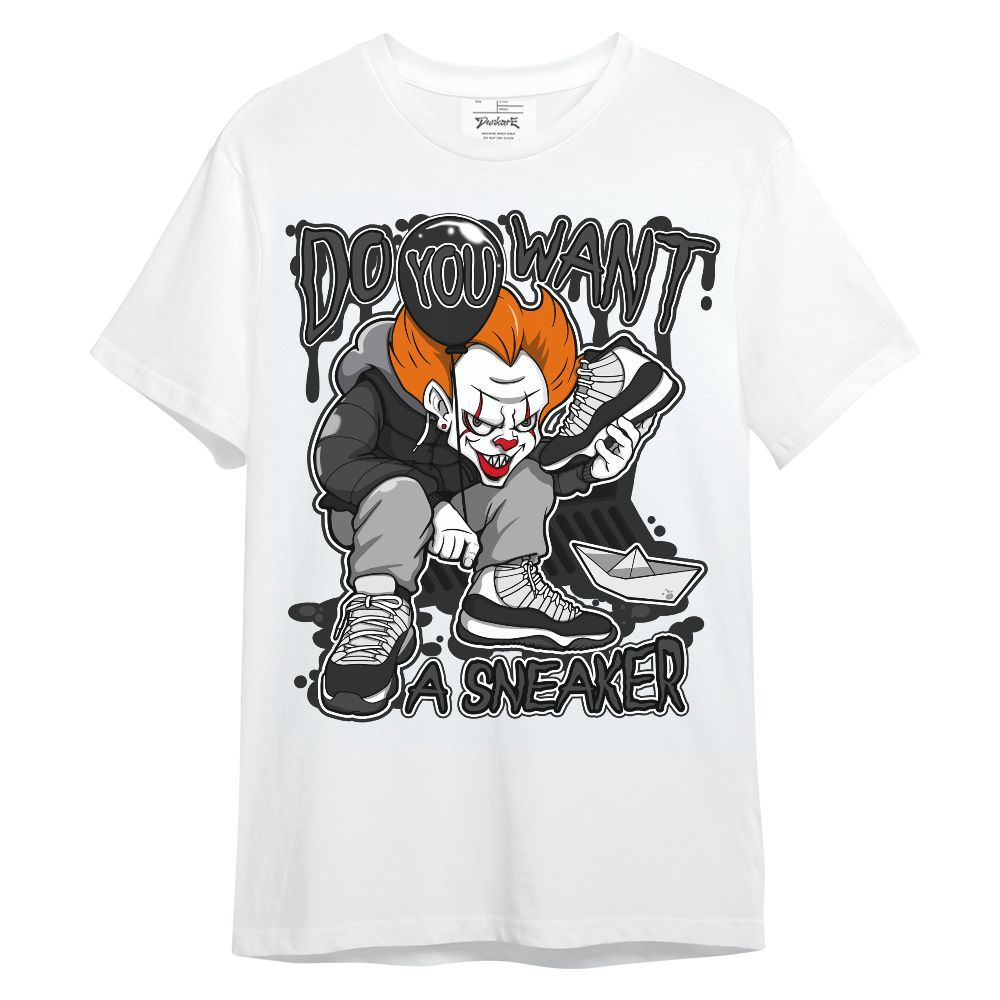 Shirt To Match Black Cat NET 4s - Clown Scary Sneakers Halloween Graphic Unisex Shirt