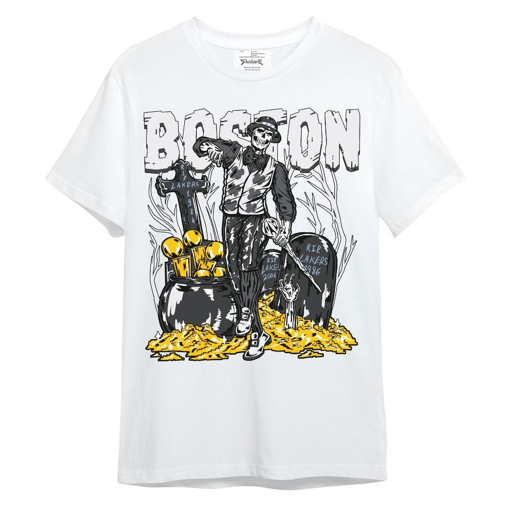 Shirt To Match Reverse Black White 6s - Goldrush Skeleton Unisex Shirt