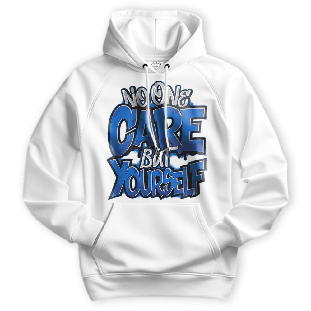 Sweatshirt To Match Air Foamposite One Royal Hoodie - Cares Yourself Graphic Hoodie Unisex