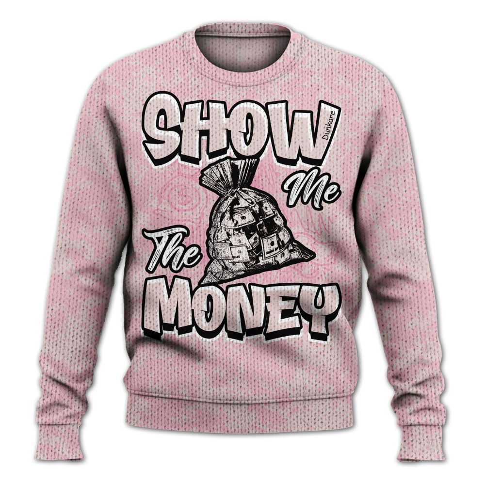 Knitted Sweater To Match Dunk Low KD 17 Aunt Pearl - Show Me The Money Retro