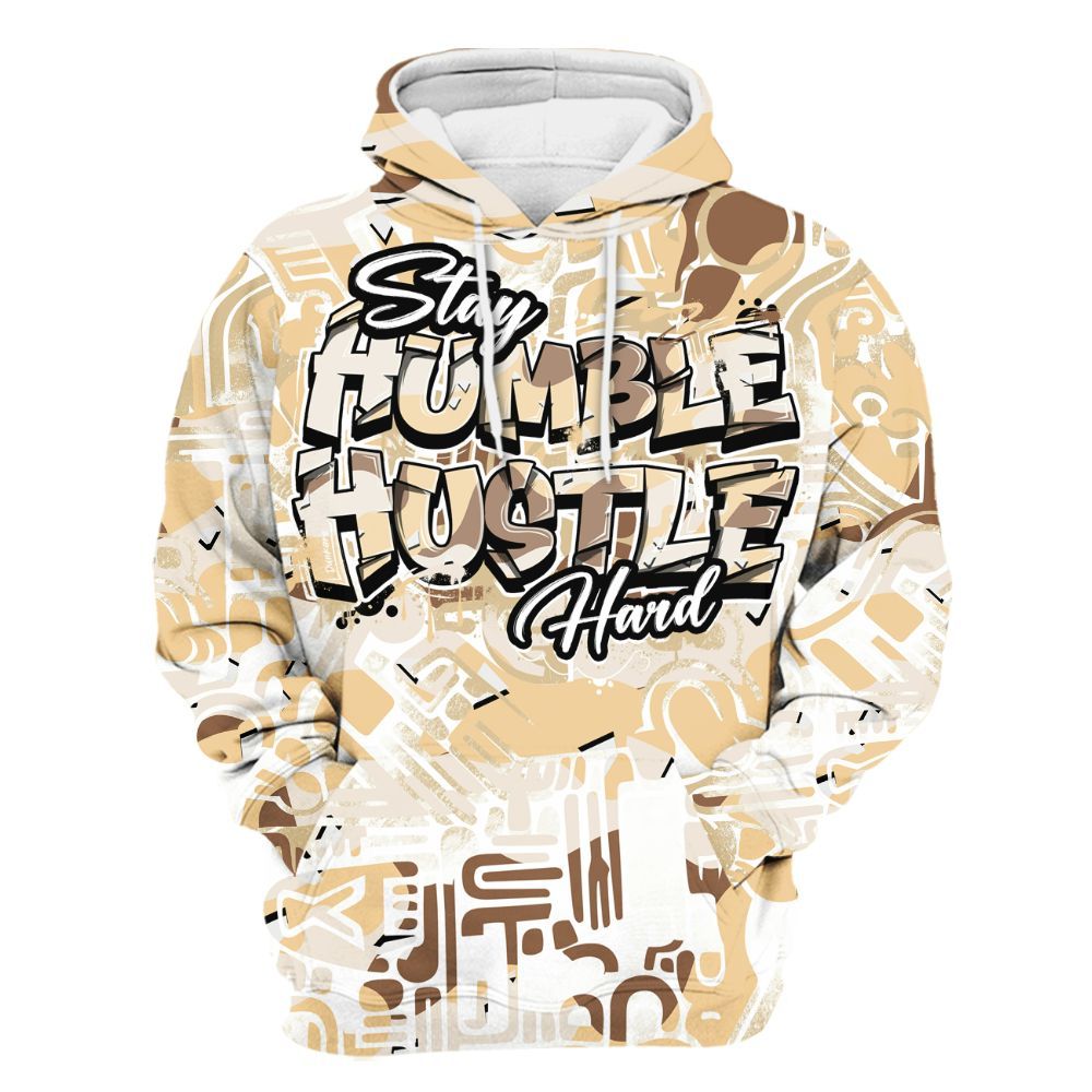 Hoodie To Match Desert Camo 3s - Humble Hustle Retro All Over Print