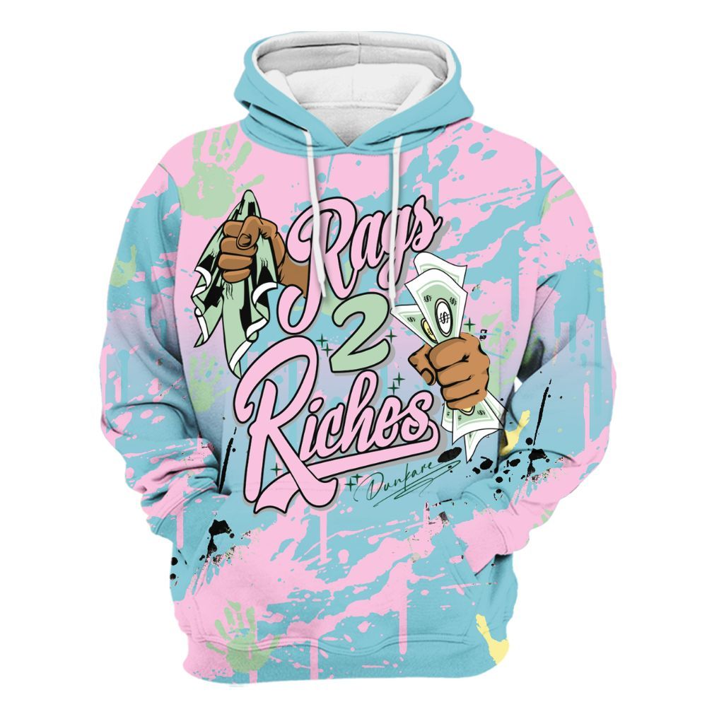 Hoodie To Match SB Dunk Low Visty - Rag 2 Riches All Over Print