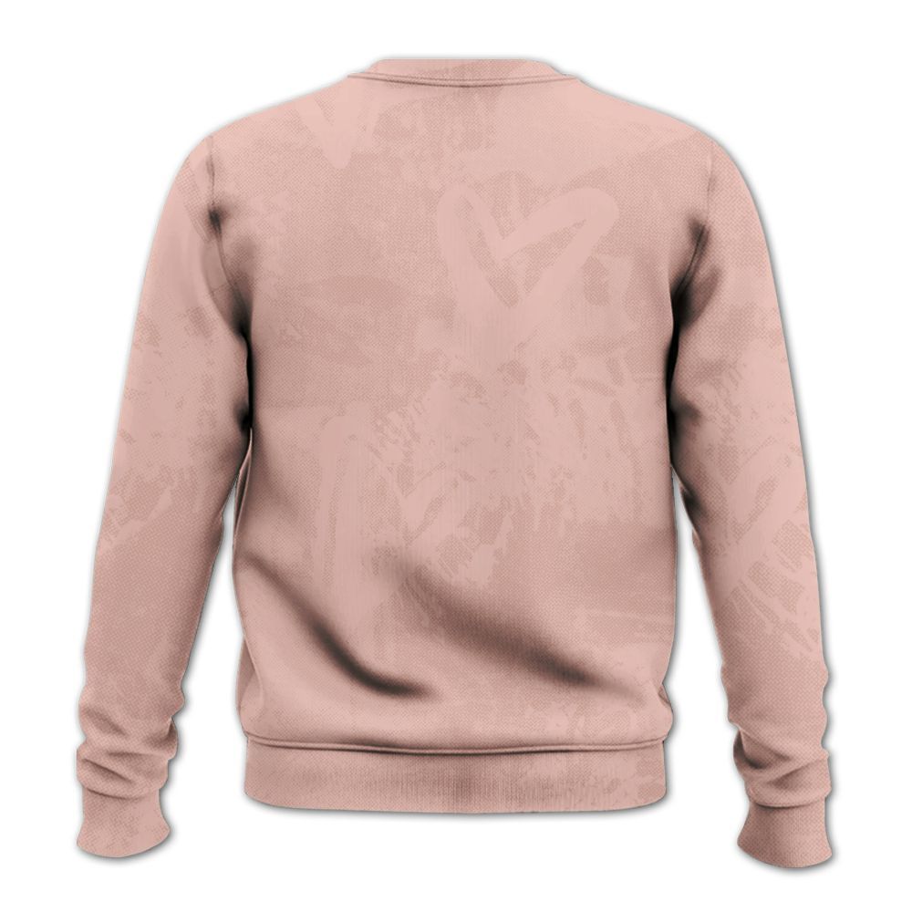 Sweatshirt To Match Dunk Low Pink Velvet - Skull Love All Over Print