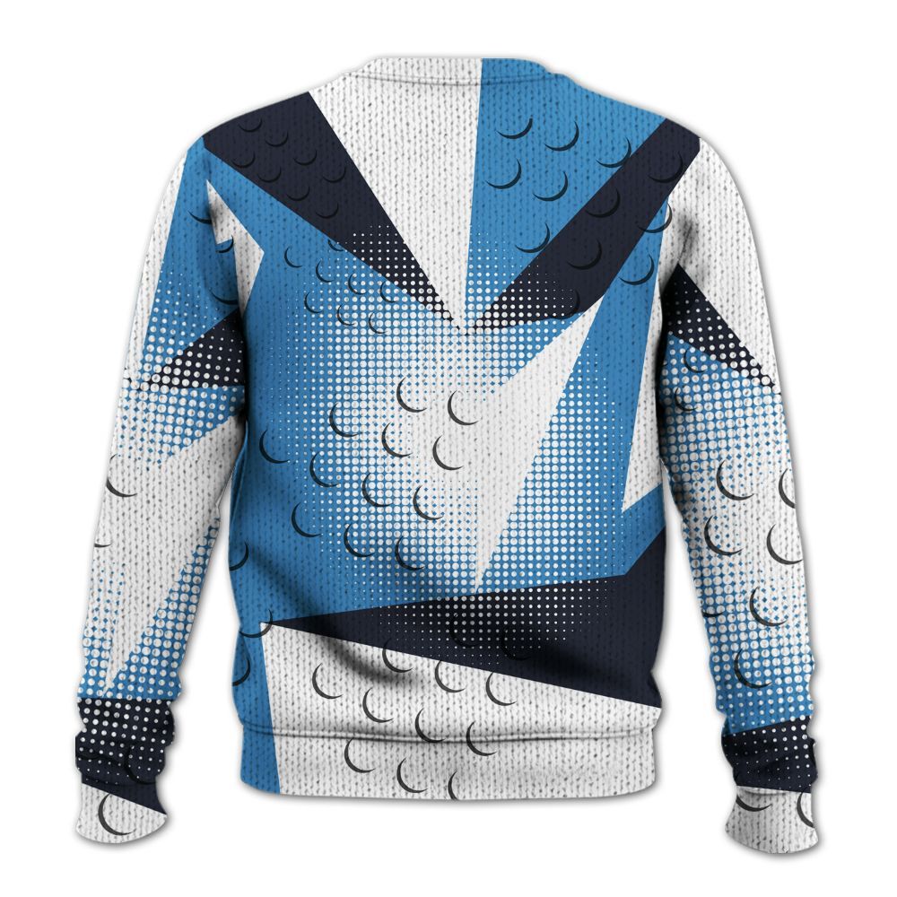 Knitted Sweater To Match Low OG Obsidian 1s - Poly Custom Name Number 23 5s