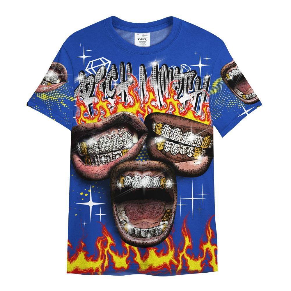 Shirt To Match Laney 14s - Rich Mouth Fire Rap Retro 90s All Over Print