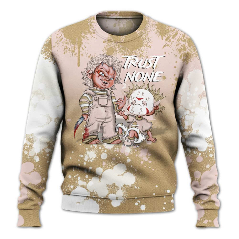 Sweatshirt To Match Low Linen 2025 1s - Trust No One Scary All Over Print