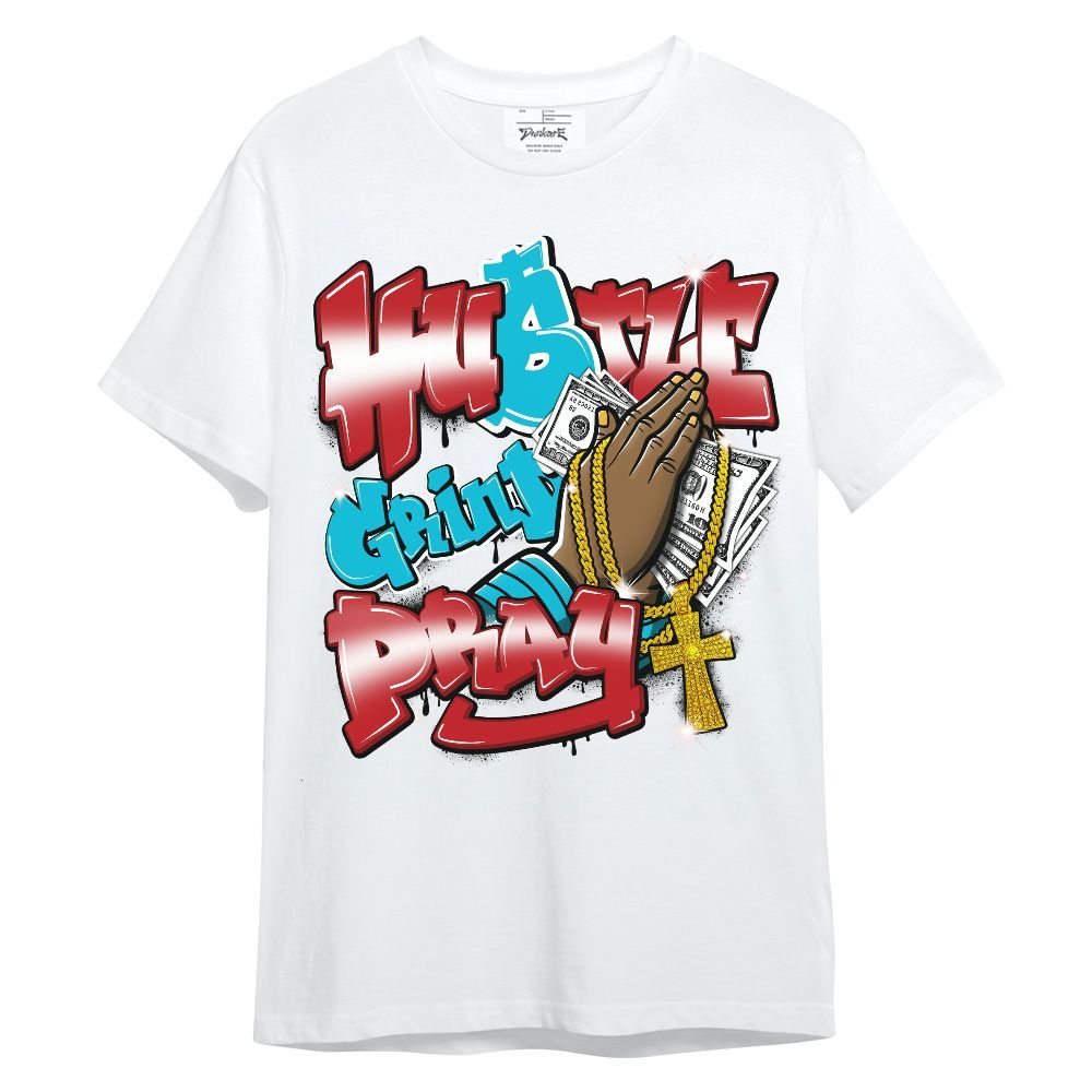 Shirt To Match Dunk Low Fruity Pebbles - Hustle, Money Pray Streetwear Unisex Shirt