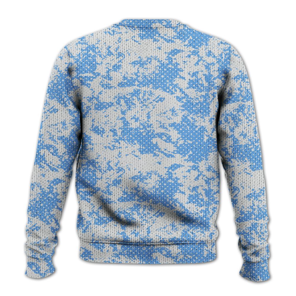 Knitted Sweater To Match University Blue 6s - Show Me The Money Retro