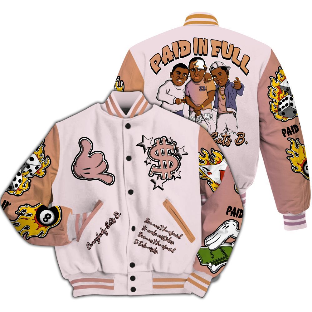 Varsity Jacket To Match Book Sunrise 1s - Everybody Paid In Full Graphic All Over Print