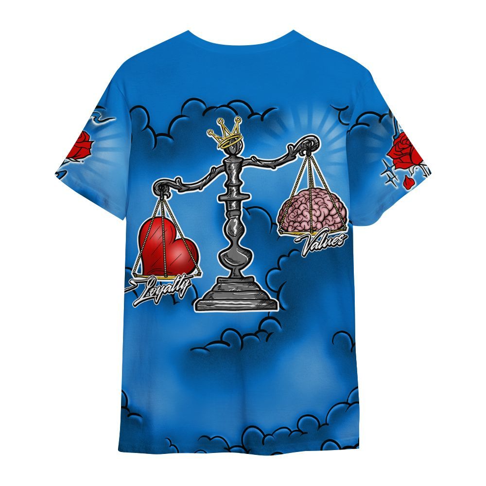 Shirt To Match Blueberry 12s - Loyalty Wins Everything All Over Print