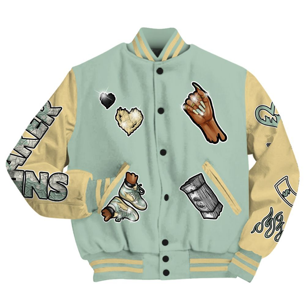 Varsity Jacket To Match Joins Year Of The Snake 5s - Sneakerz Girlz All Over Print