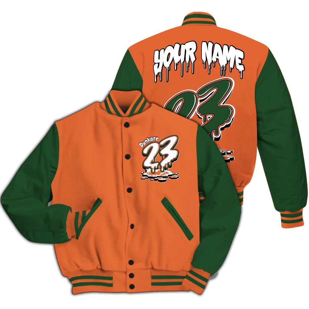 Varsity Jacket To Match Low Miami 5s - Custom Name 23 Drip All Over Print