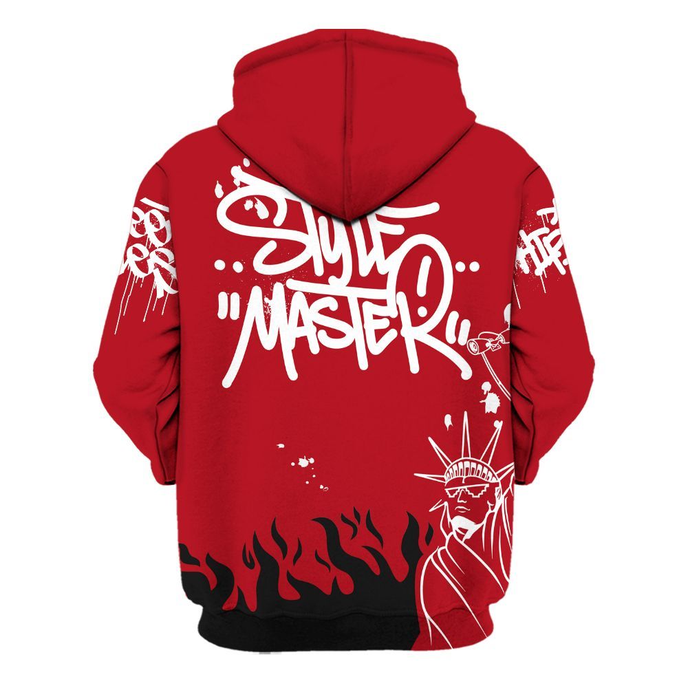 Hoodie To Match Bred Velvet 11s - Graphic Fck Around Find Out All Over Print