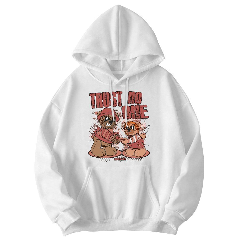 Sweatshirt To Match Dune Red 13s - Trust No One Bear Graphic