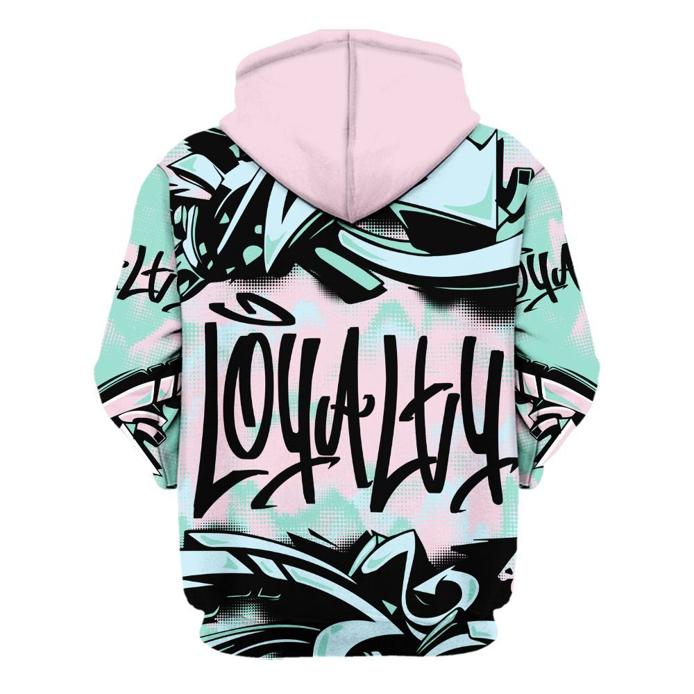Hoodie To Match Retro Easter 5s - Loyalty Out Value Graffiti All Over Print