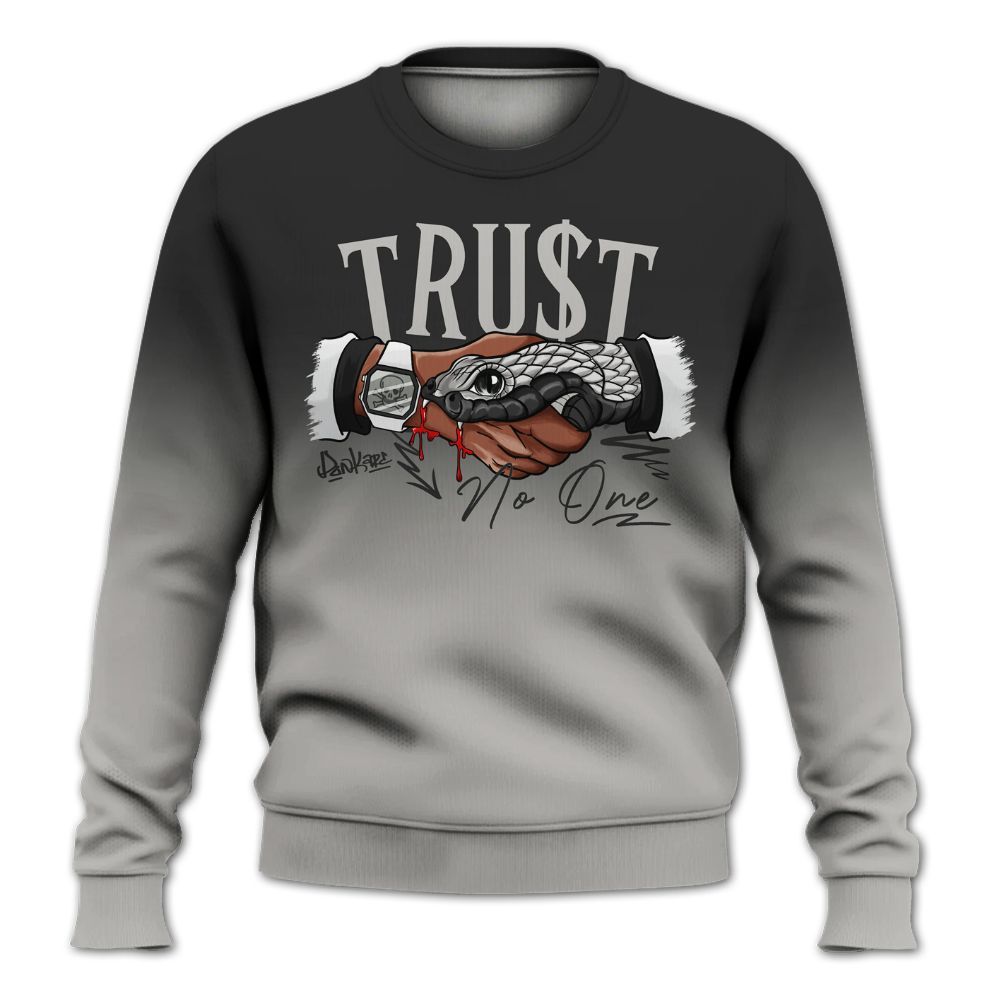 Sweatshirt To Match Low OG Phantom 1s - Snake Trust No One Drip All Over Print