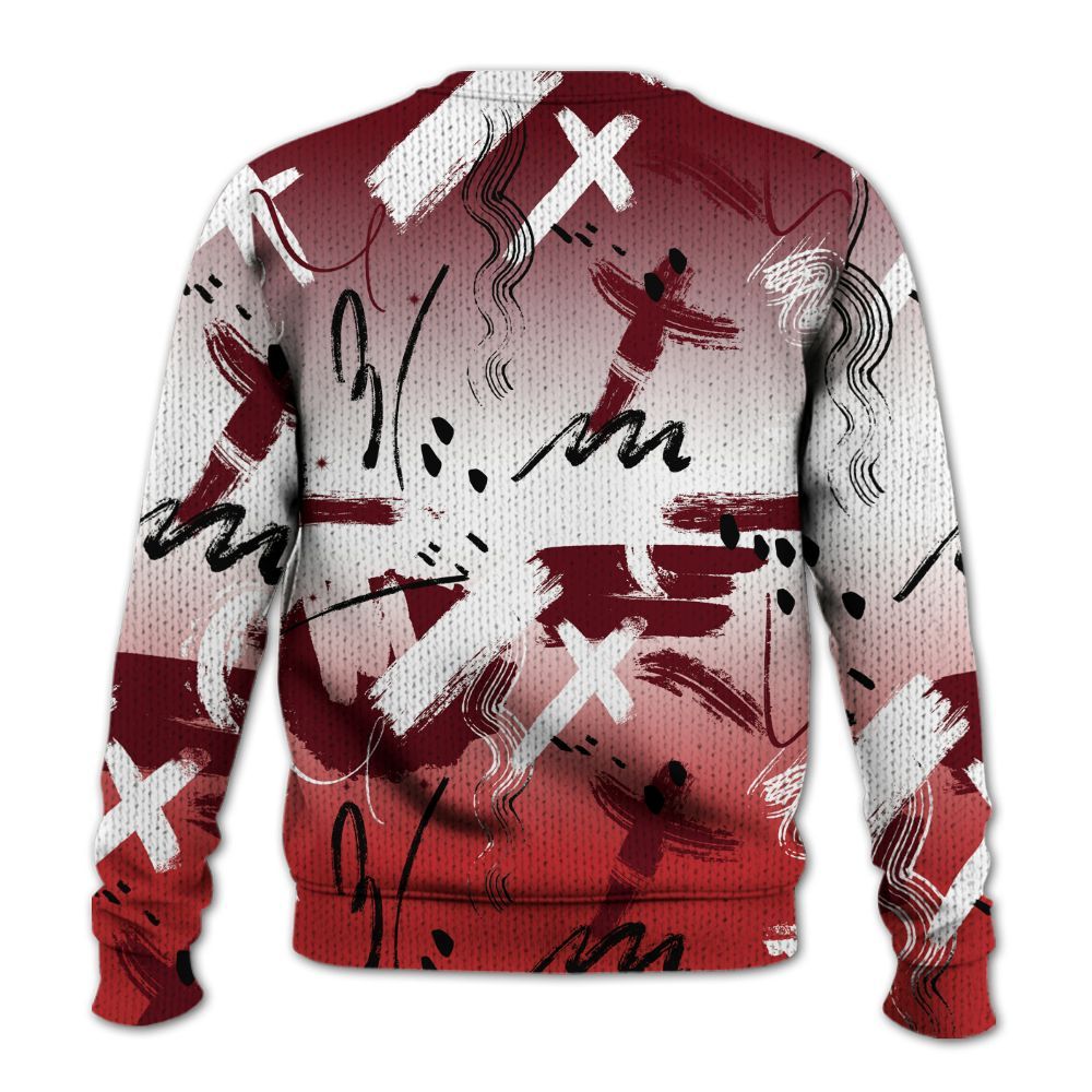 Knitted Sweater To Match Kobe 9 Elite Christmas - Money Hustle Grind Pray