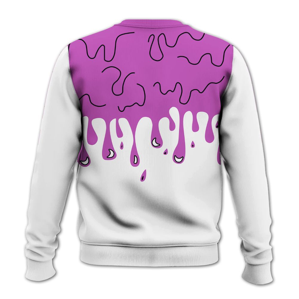 Sweatshirt To Match Hyper Violet 4s - Snake Trust No One Drip All Over Print