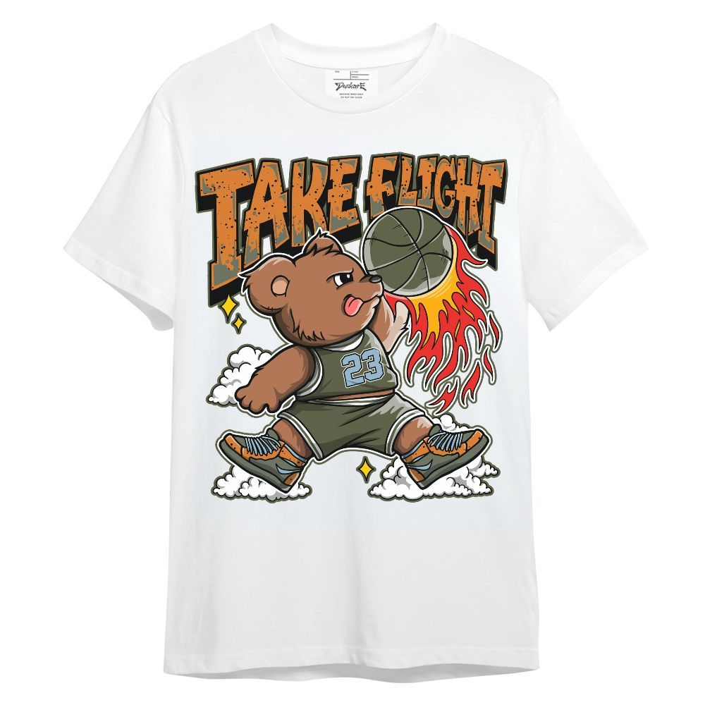 Shirt To Match Olive 5s - Number 23 Basketball Bear Unisex Shirt