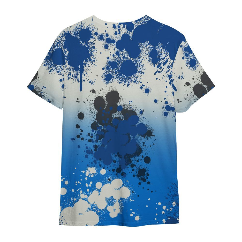 Shirt To Match Blueberry 12s - God Blessed Ink Drip All Over Print