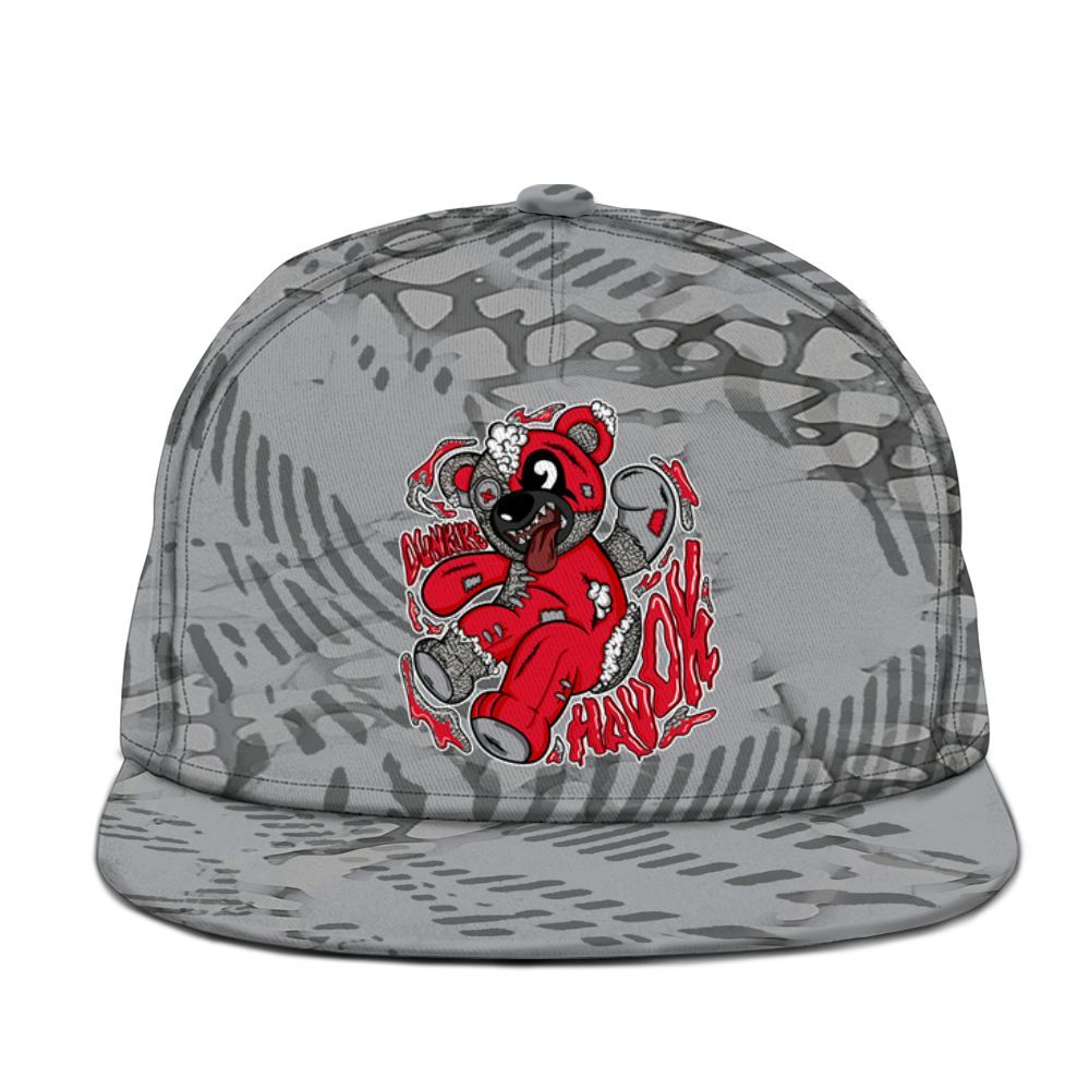 Snapback To Match Black Cement 3s - Havok Bear Graphic