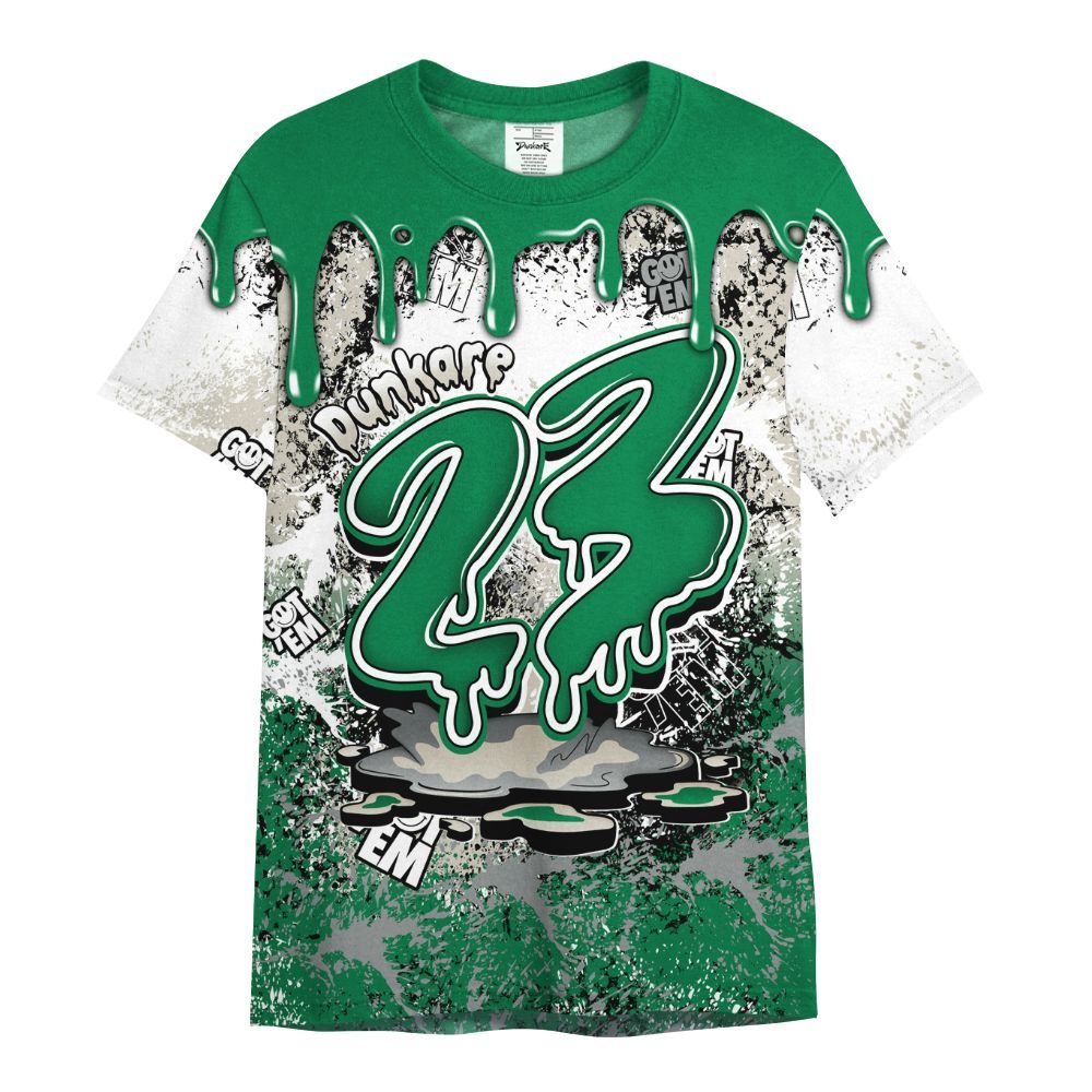 Shirt To Match Lucky Green 2s - Dripping 23 Drip All Over Print