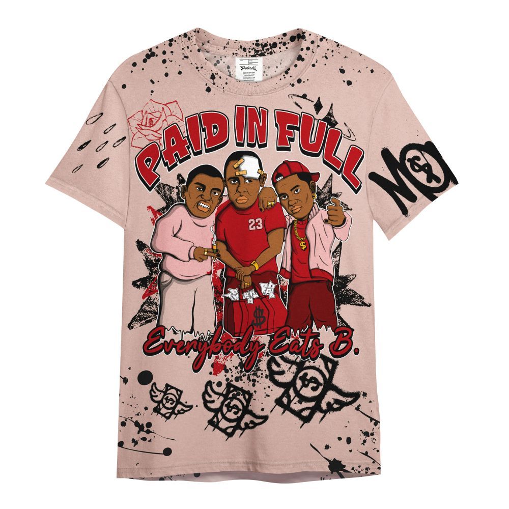 Shirt To Match Low Valentines Day 1s - Everybody Paid In Full Crayon All Over Print