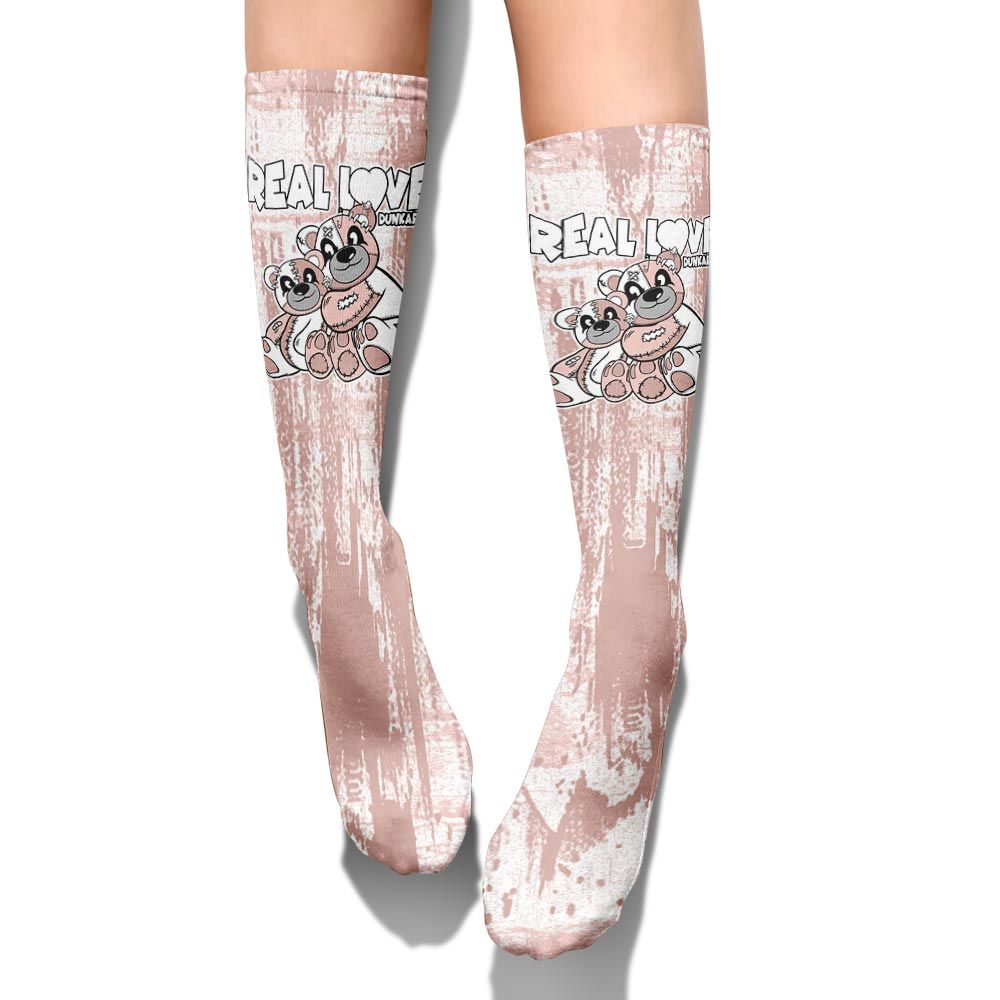 Sock To Match Low Legend Pink 11s - Sincere Fondness Bear Graphic Unisex