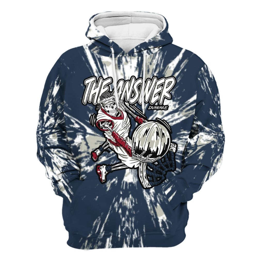 Hoodie To Match Navy Blue 2024 6s - The Answer Skeleton Luxury All Over Print