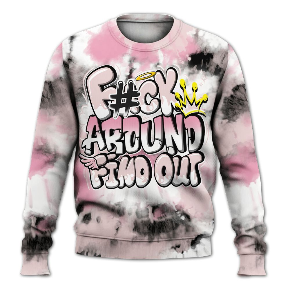 Sweatshirt To Match Dunk Low KD 17 Aunt Pearl - Tie Dye FK Around Find Out All Over Print