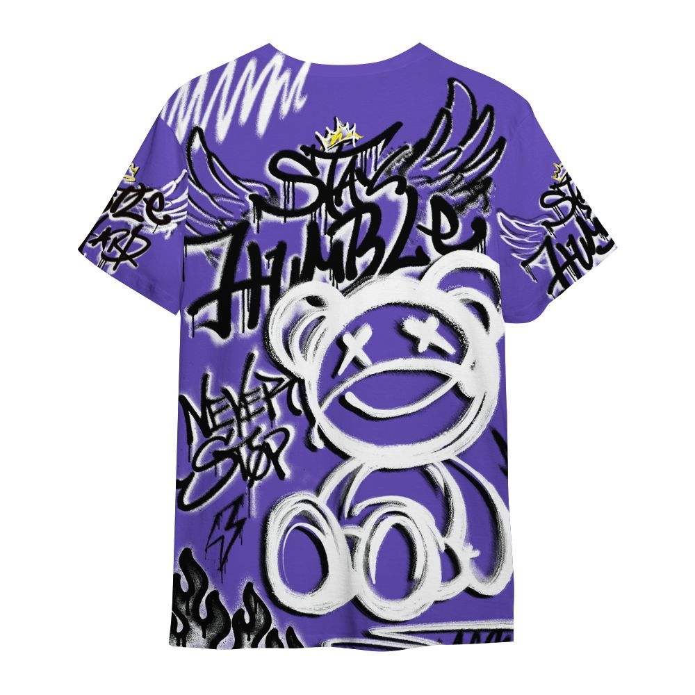 Shirt To Match Field Purple 12s - Humble Drip Streetwear Graffity All Over Print