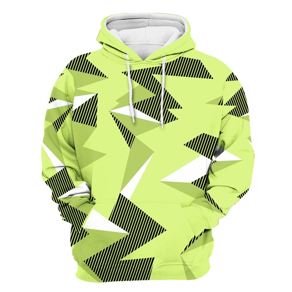 Hoodie To Match Air Max SNDR Volt - Geometric Camouflage Pattern All Over Print