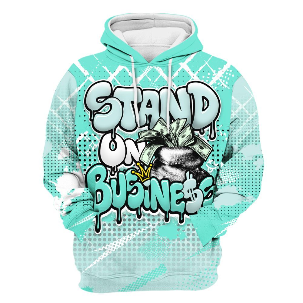 Hoodie To Match Retro Low Igloo 11s - Halftone Stand Business Dripping All Over Print