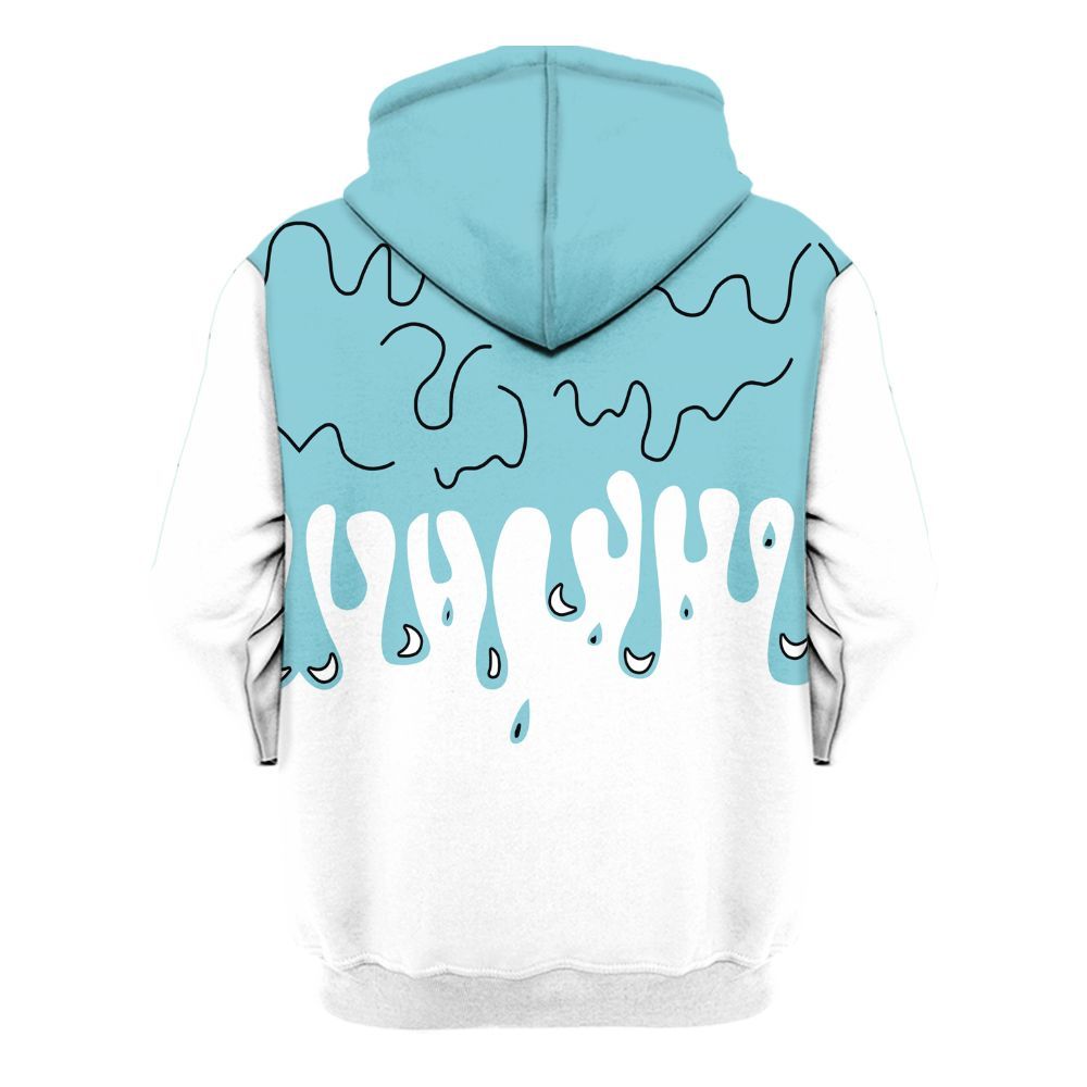 Hoodie To Match Low Legend Blue 11s - Snake Trust No One Drip All Over Print