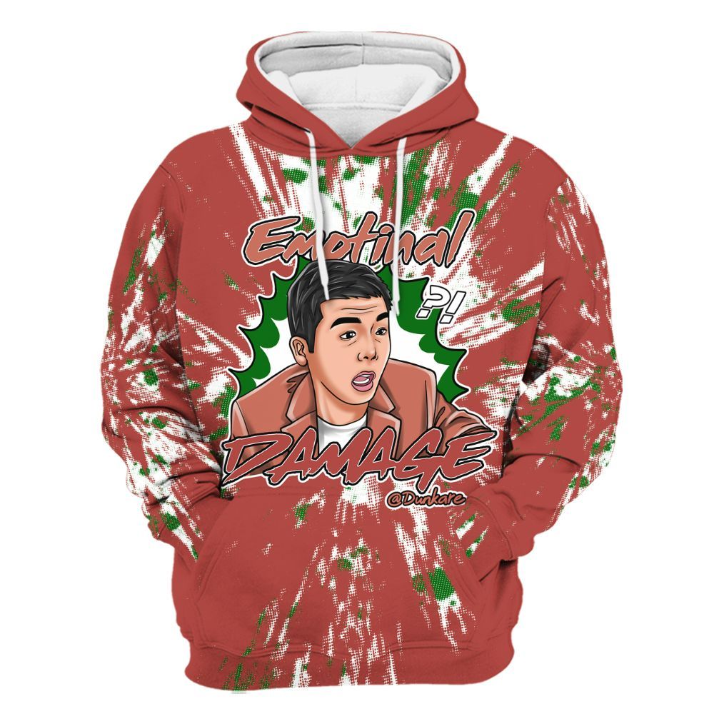 Hoodie To Match Dune Red 13s - Damaged Meme Shirt Unisex Outfit All Over Print