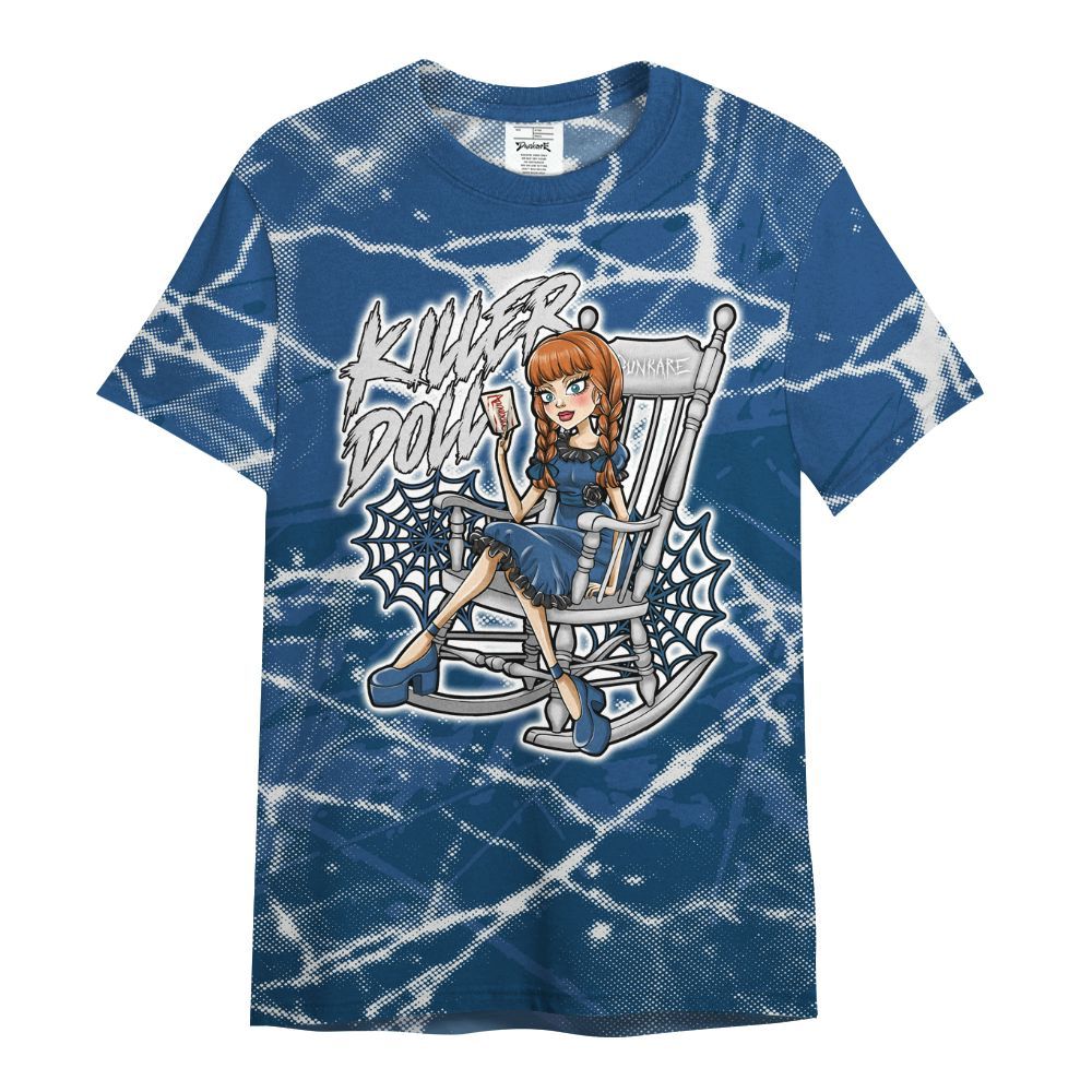 Shirt To Match High OG Midnight Navy 1s - Killer Doll-A Halloween Profound All Over Print