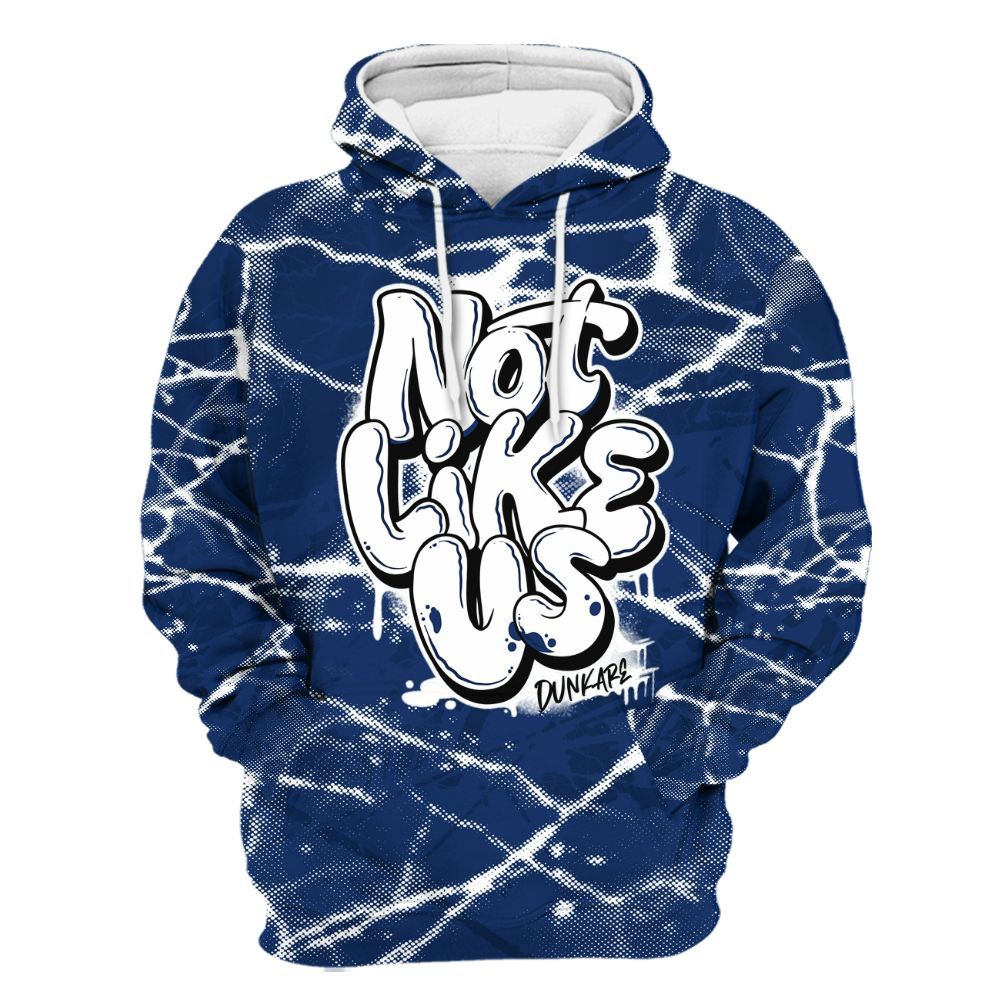 Hoodie To Match High OG Deep Royal Blue 1s - None Like Us Graphic All Over Print